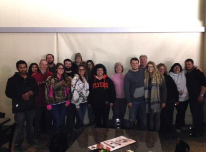 The Reliable Auto Body team gathered outside the Whitehall, PA facility